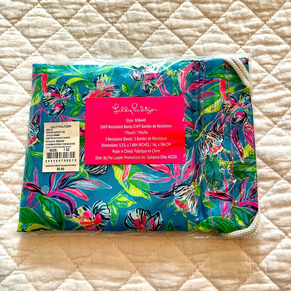 Lilly Pulitzer GWP resistance bands.